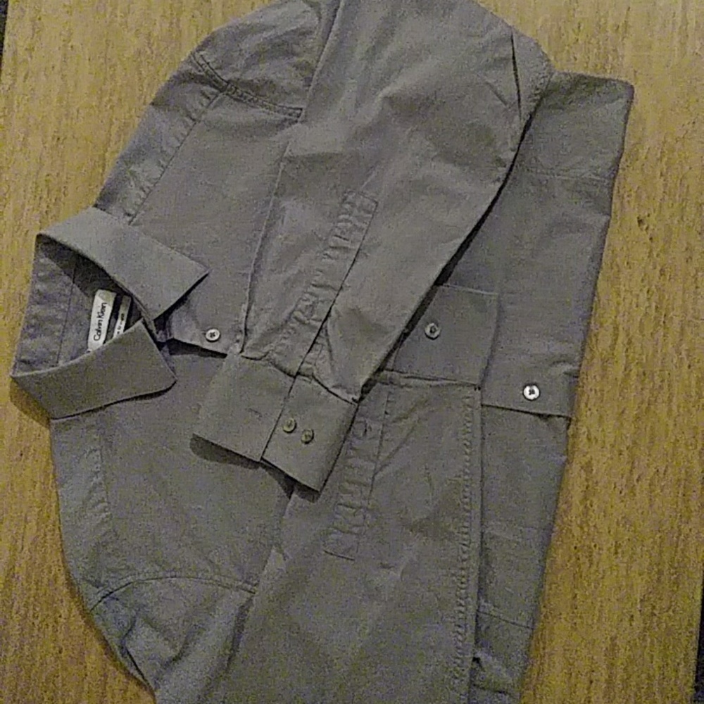 Button down dress shirt calvin klein
